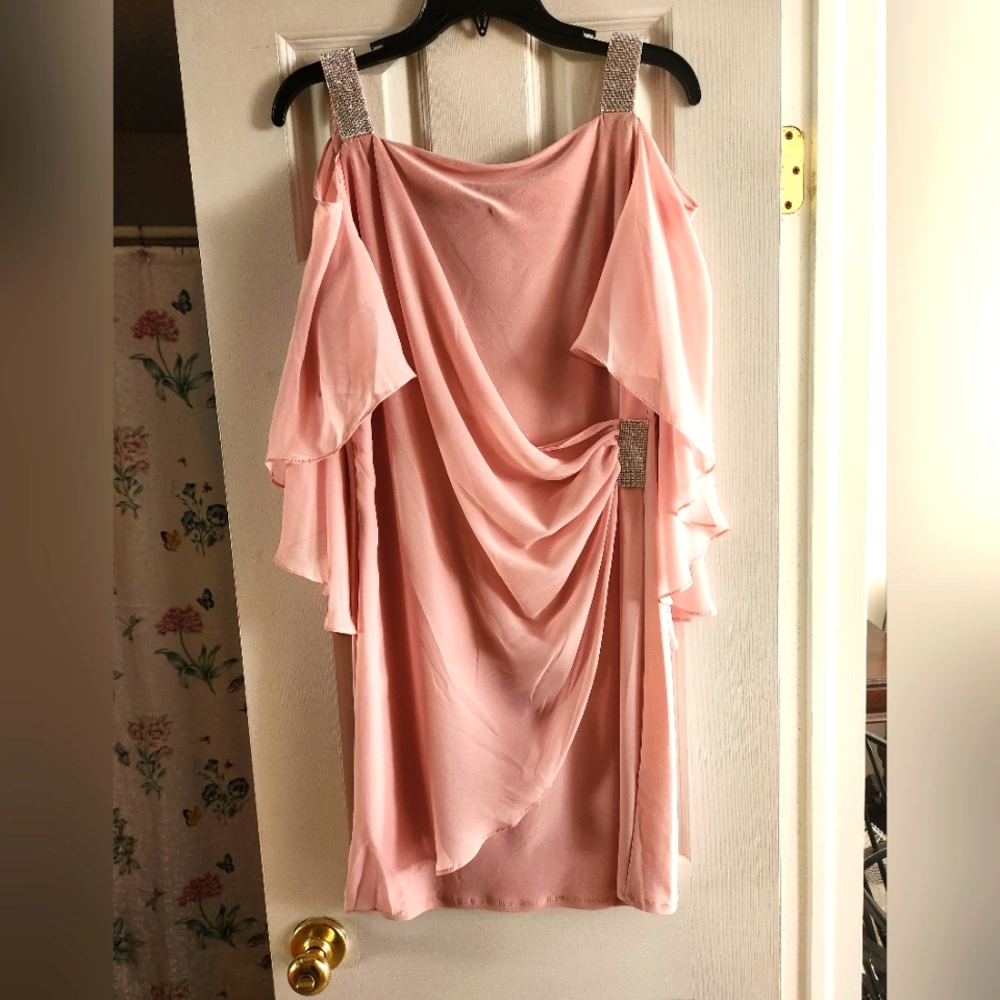 MSK cold shoulder dress